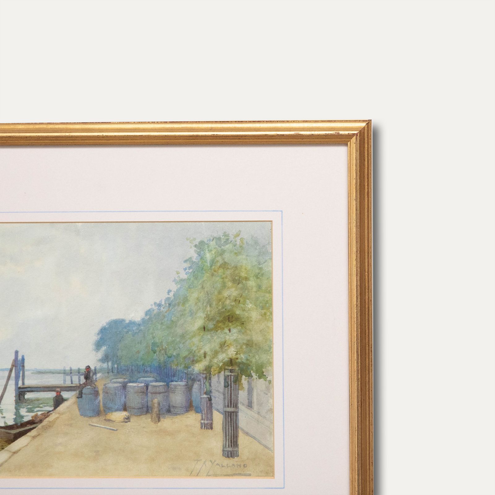 Thomas King Yalland (1845 1934) Framed Watercolour, Traders On A Break photo 175.0
