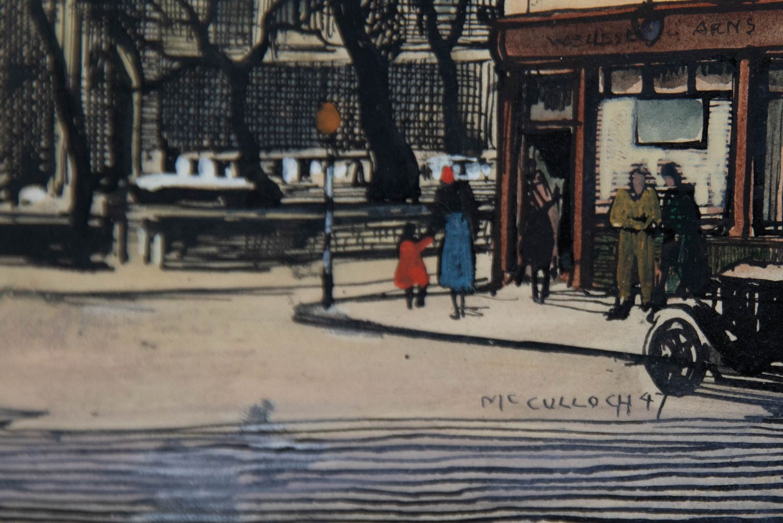 Joseph R. Radcliffe Macculloch (1893 1961) Watercolour, St Luke's, Chelsea photo 198.0