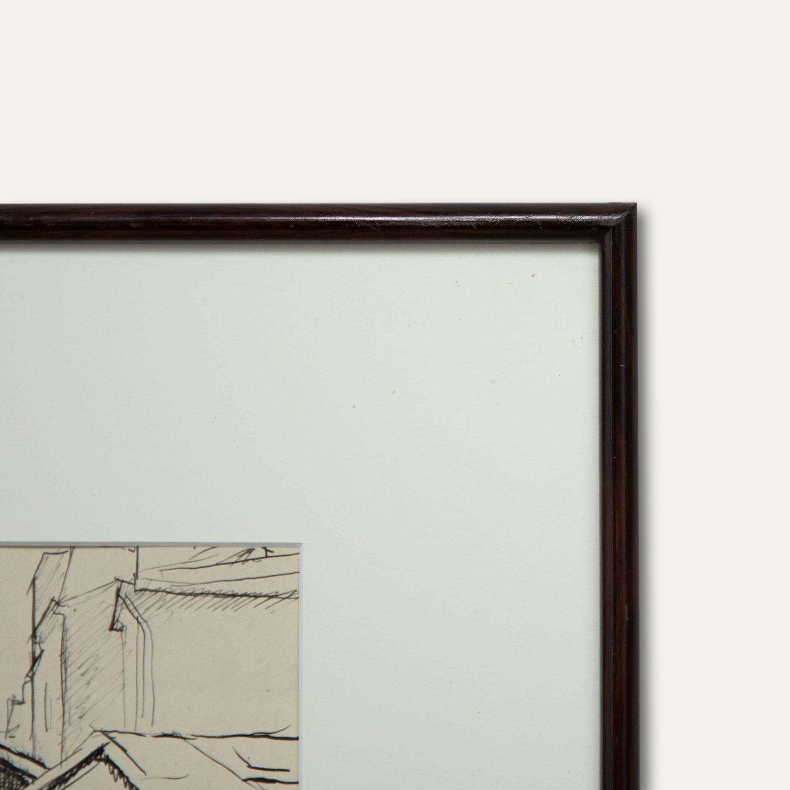 Georges Pacouil (1903 1996) Mid 20th Century India Ink, Ménilmontant, Paris photo 106.0