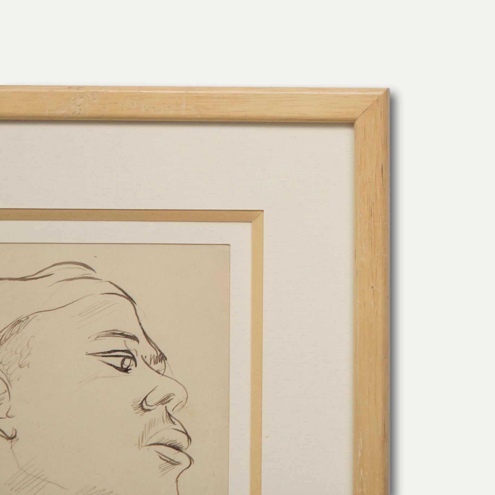 Georges Pacouil (1903 1996) 1923 India Ink, Soldier photo 137.0