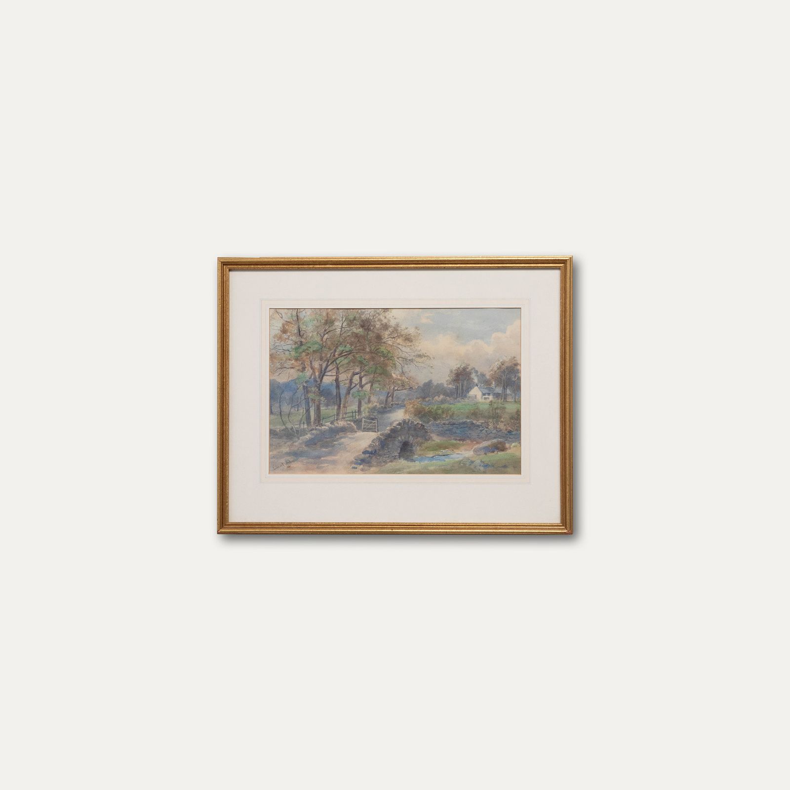 Edward Tucker Jnr (1847 1910) Framed Watercolour, Lake District Stream photo buy
