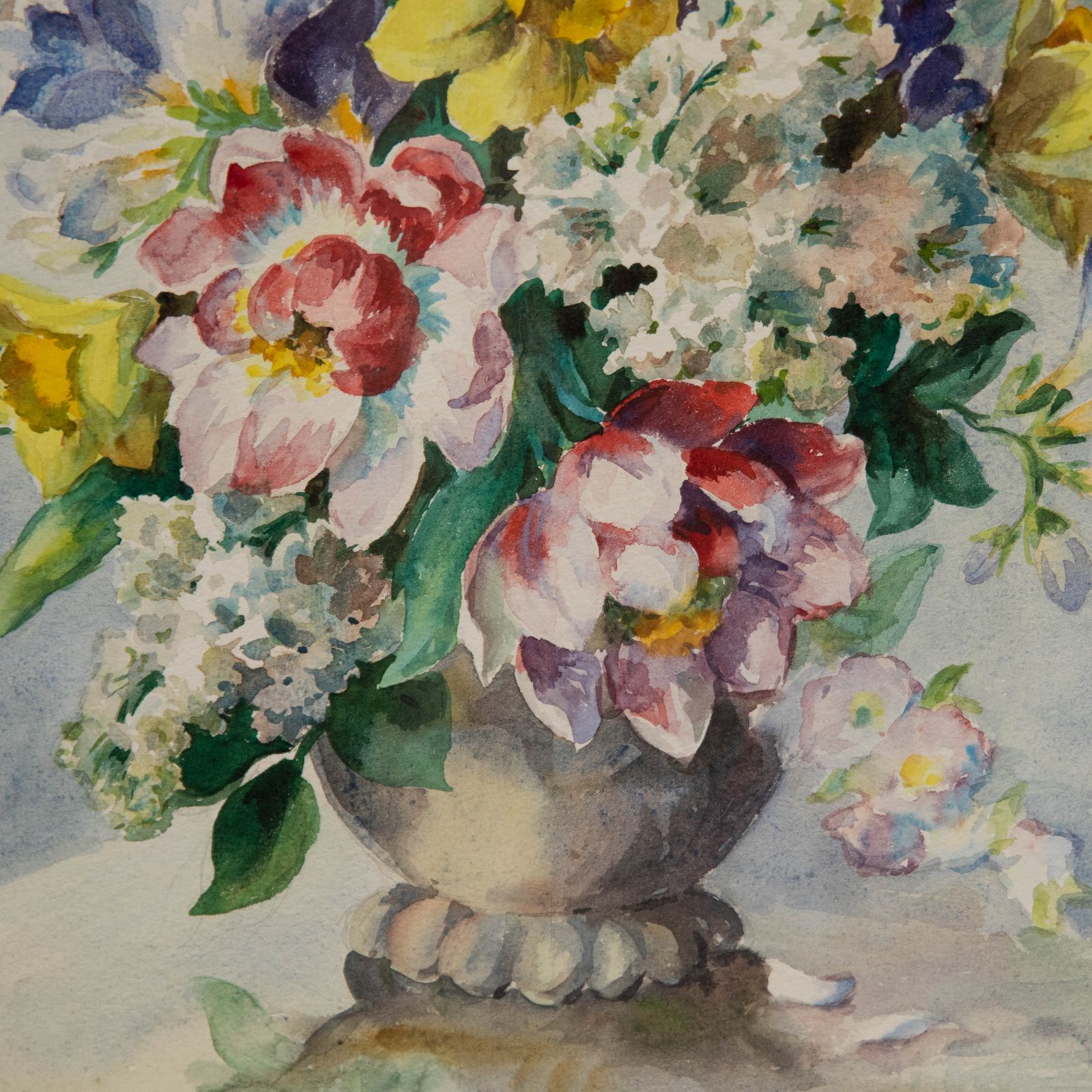 Doreen Shine 20th Century Watercolour, The Spring Bouquet photo Art