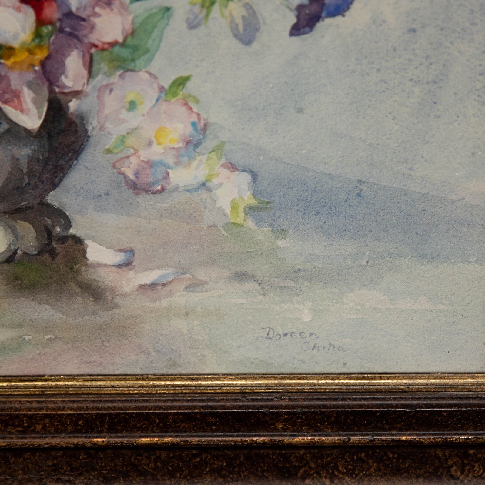 Doreen Shine 20th Century Watercolour, The Spring Bouquet photo vinterior