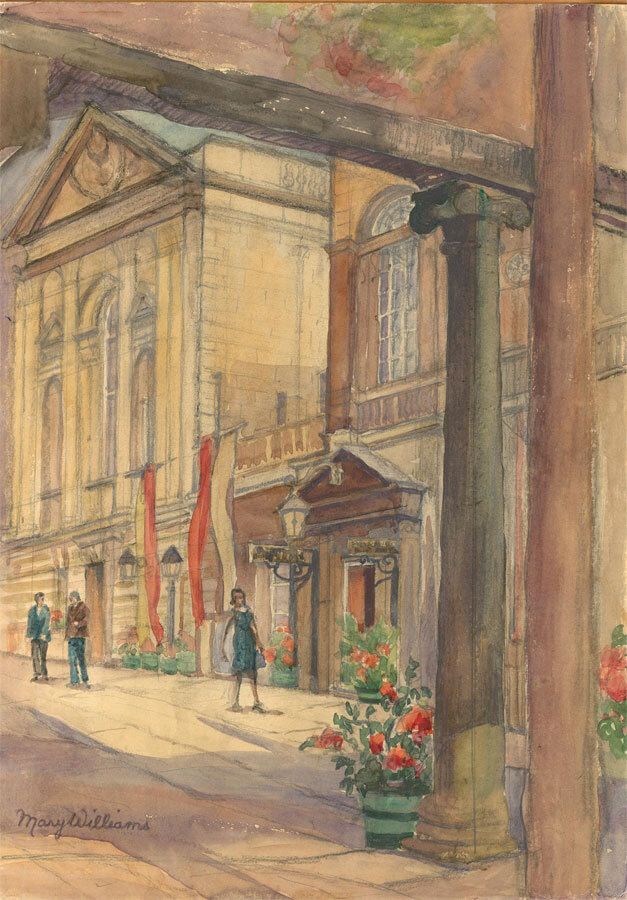 Mary Williams R.W.A. S.W.A. (1911 2002)  Watercolour, The Pump Rooms