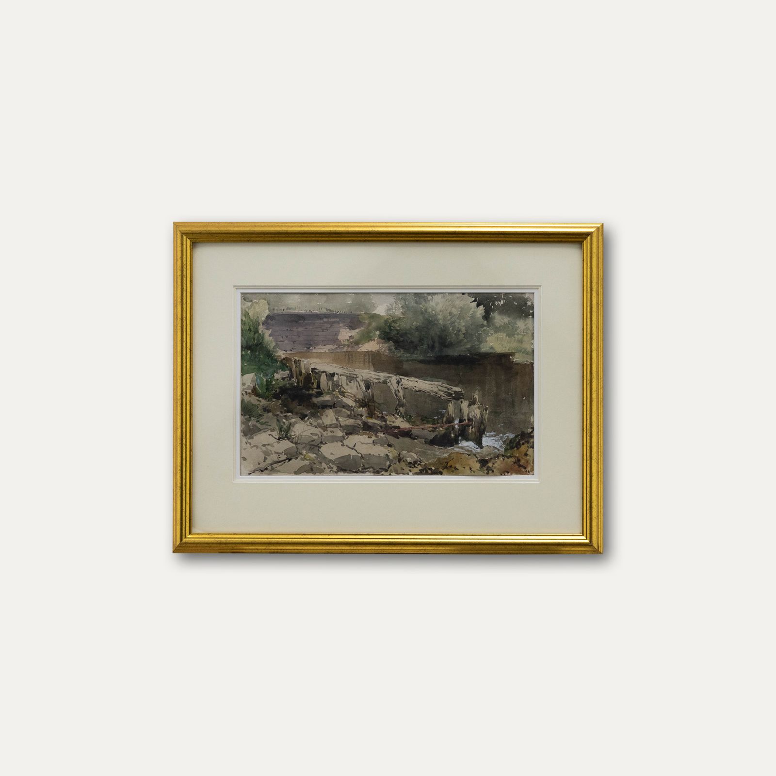 Attrib. William Collingwood Smith (1815 1887) Watercolour, River Landscape photo vinterior