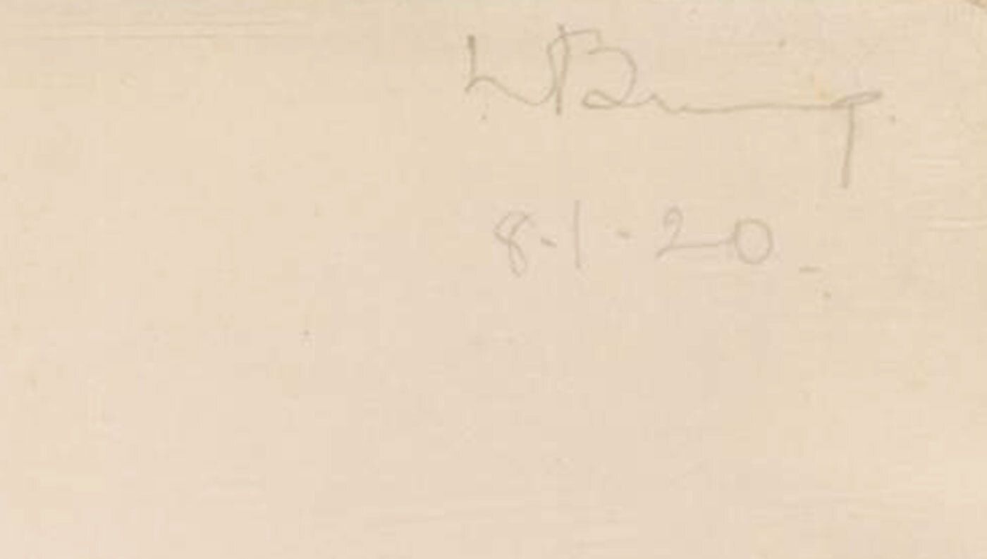 Lorna Bing (1897 1993) 1920 Graphite Drawing, Standing Male Nude photo for sale
