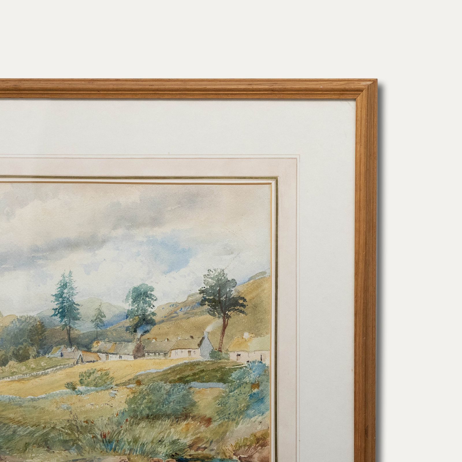 David Cox Jnr. Arws (1809 1885) Framed Watercolour, Duncraggan photo 167.0