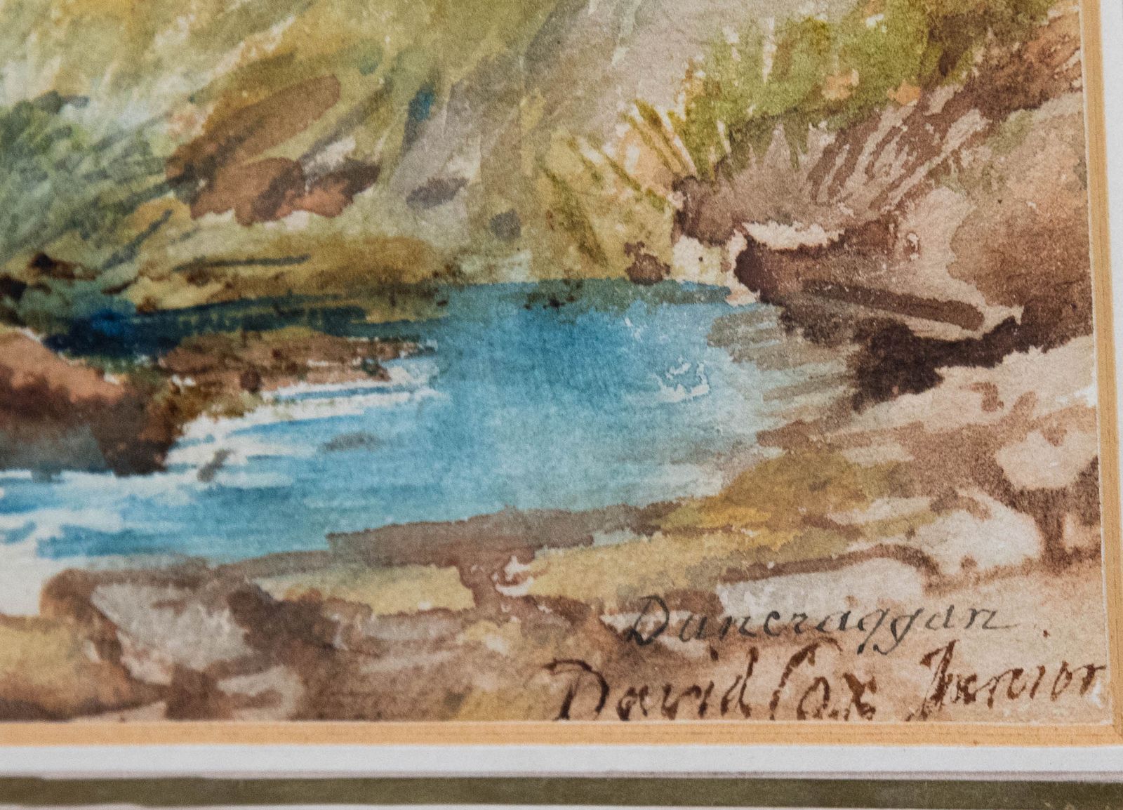 David Cox Jnr. Arws (1809 1885) Framed Watercolour, Duncraggan photo vinterior