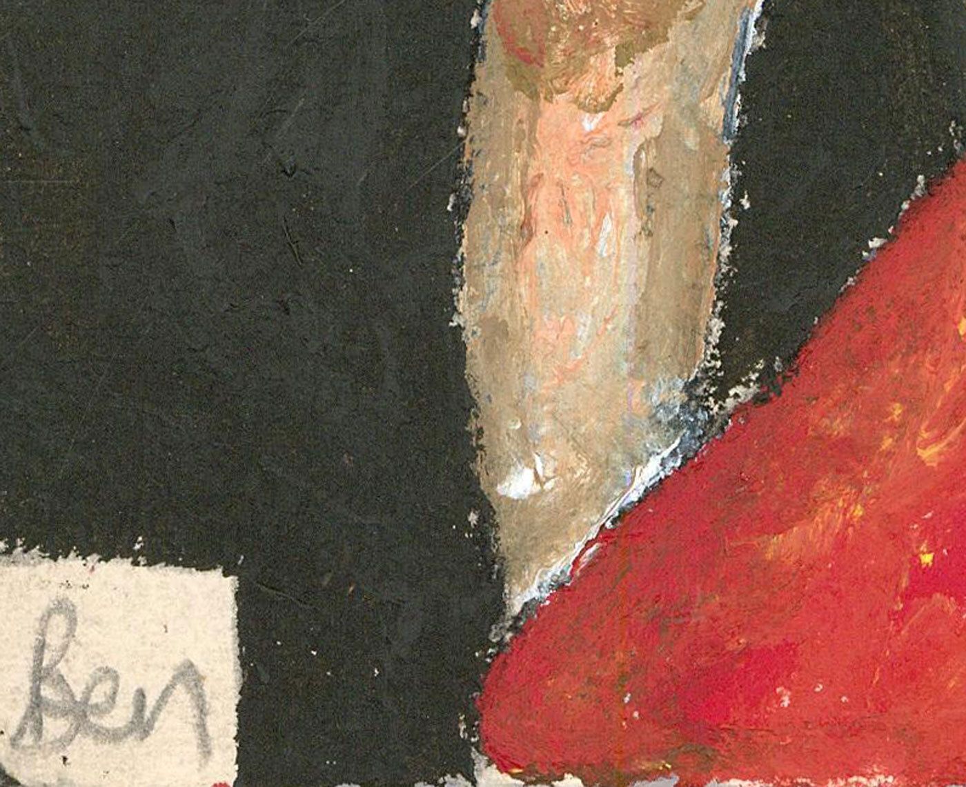 Ben Carrivick Contemporary Oil, Woman In Yellow photo for sale
