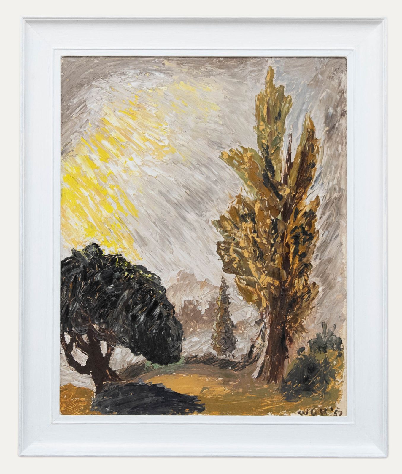 W.G.R Framed Mid 20th Century Oil, Morning Sun