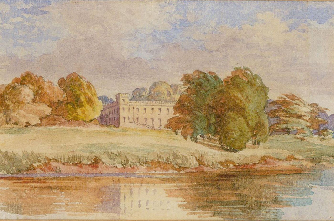 Attrib. George Augustus Williams (1814 1901) Framed Watercolour, Syon House photo furniture