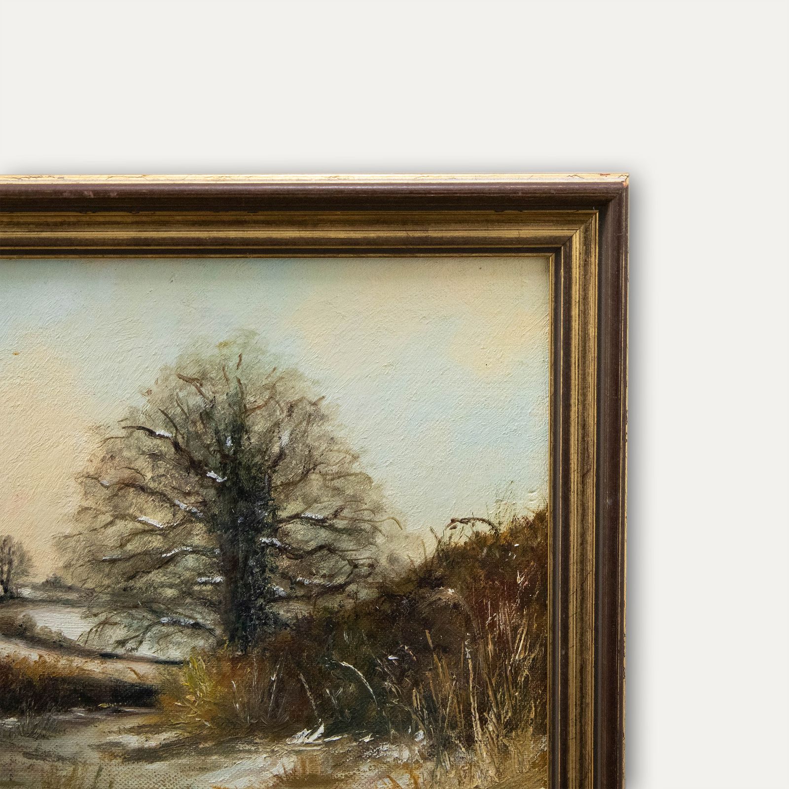 Linda Silk  Contemporary Oil, Winter Scene At Wick photo 111.0