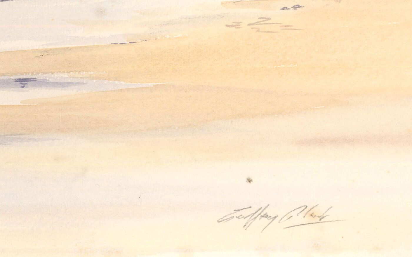 Geoffrey Plant (1939 2000) 20th Century Watercolour, Expansive Waves photo Art