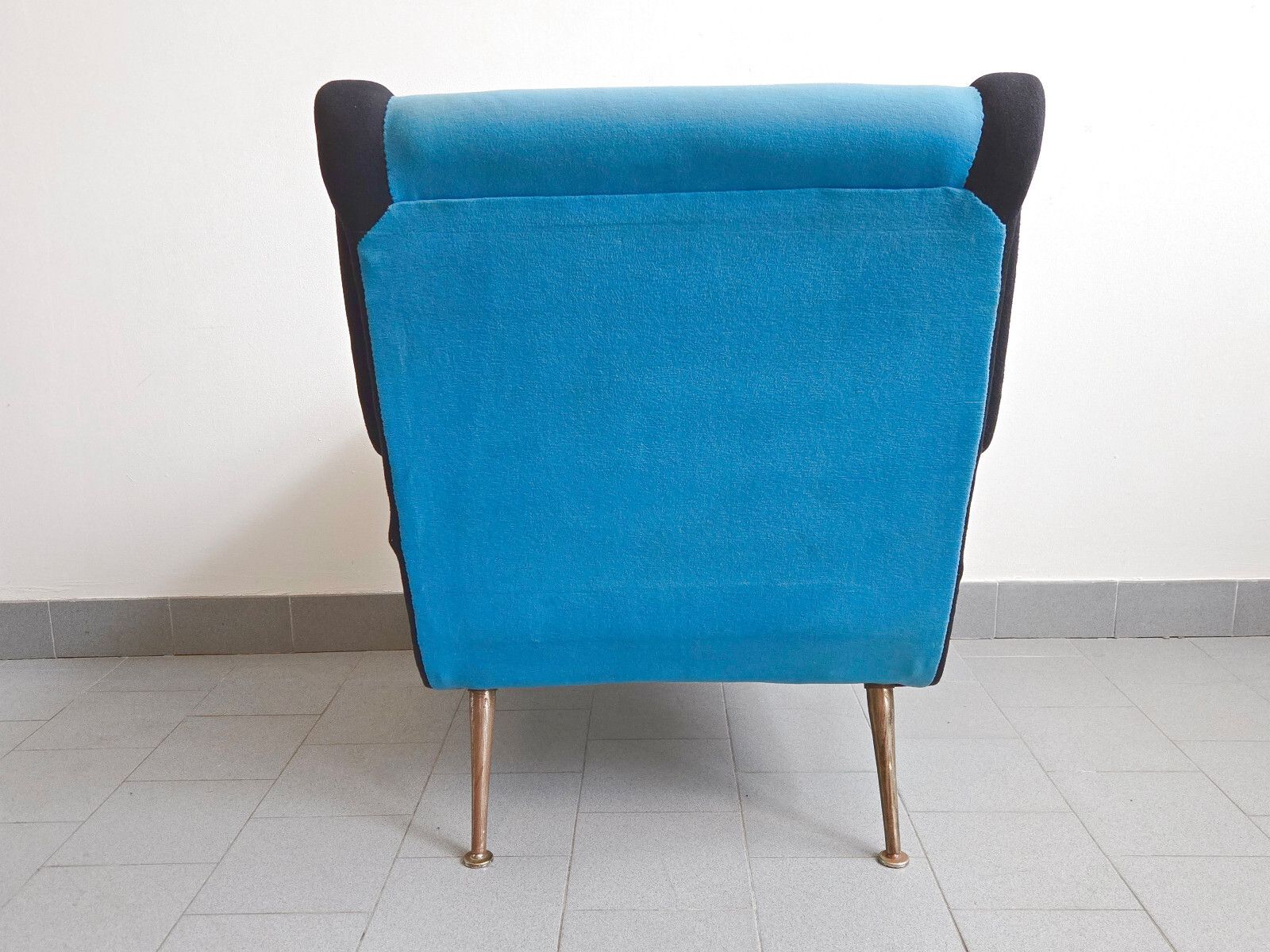 Vintage 1950 Rockabilly Wool Jersey Armchair Dlg Marco Zanuso Arflex 50s photo Furniture