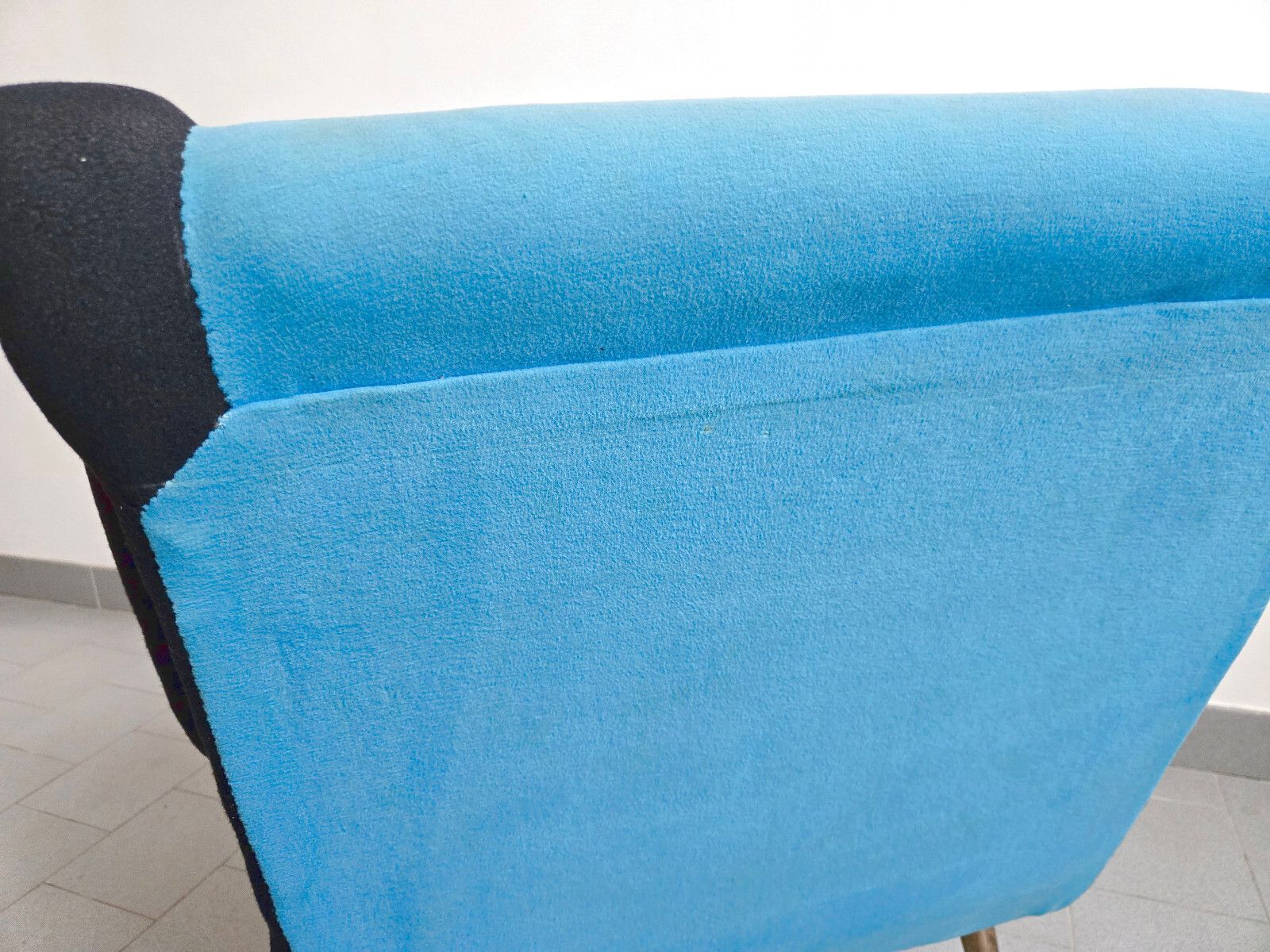 Vintage 1950 Rockabilly Wool Jersey Armchair Dlg Marco Zanuso Arflex 50s photo 950.0