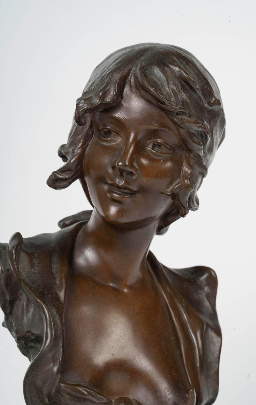 Bronze Sculpture Representing Salammbo By A.Sefebire, Early 20th Century. photo furniture