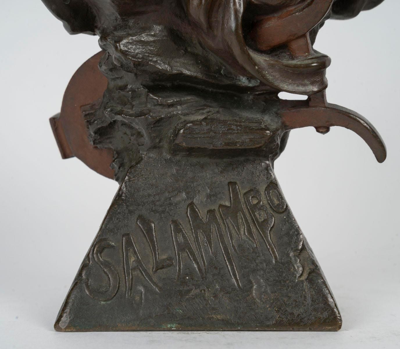 Bronze Sculpture Representing Salammbo By A.Sefebire, Early 20th Century. photo for sale