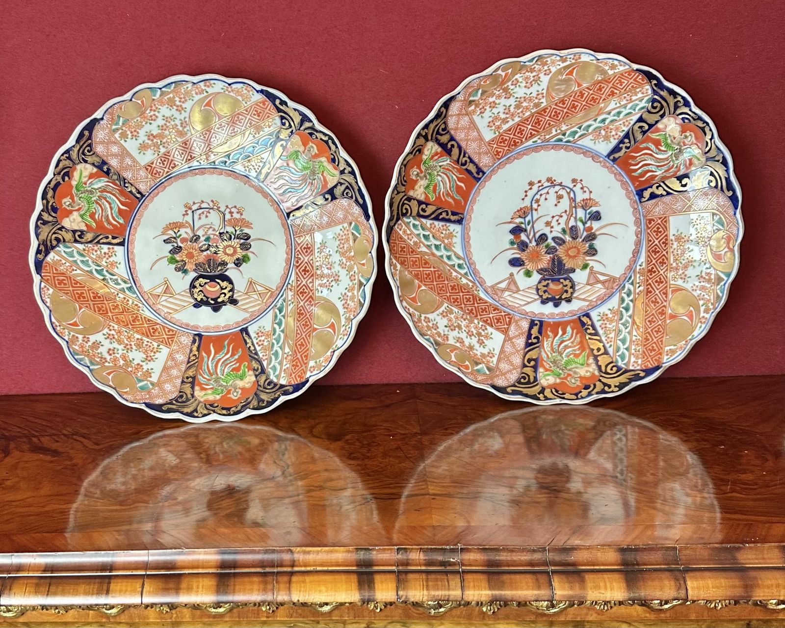 Superb Pair Of Imari Chargers photo for sale