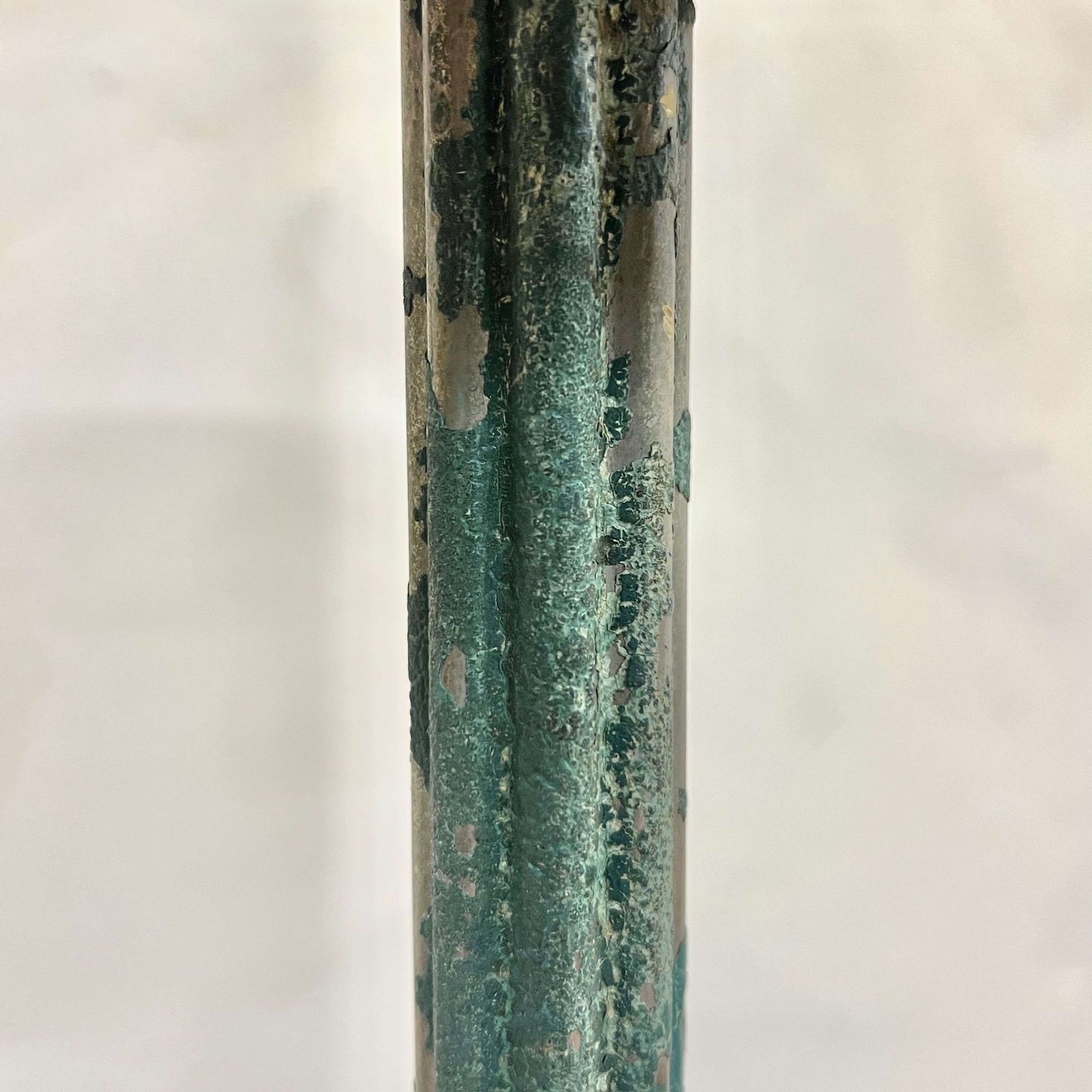 French 19th Century Green Lion Paw Floor Table Lamp photo buy