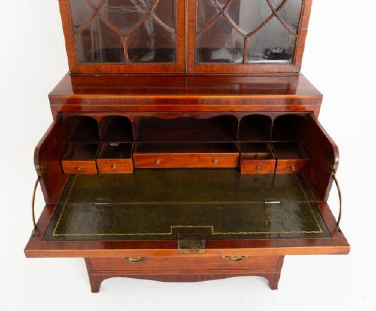 Period Regency Secretaire Bookcase Mahogany photo buy