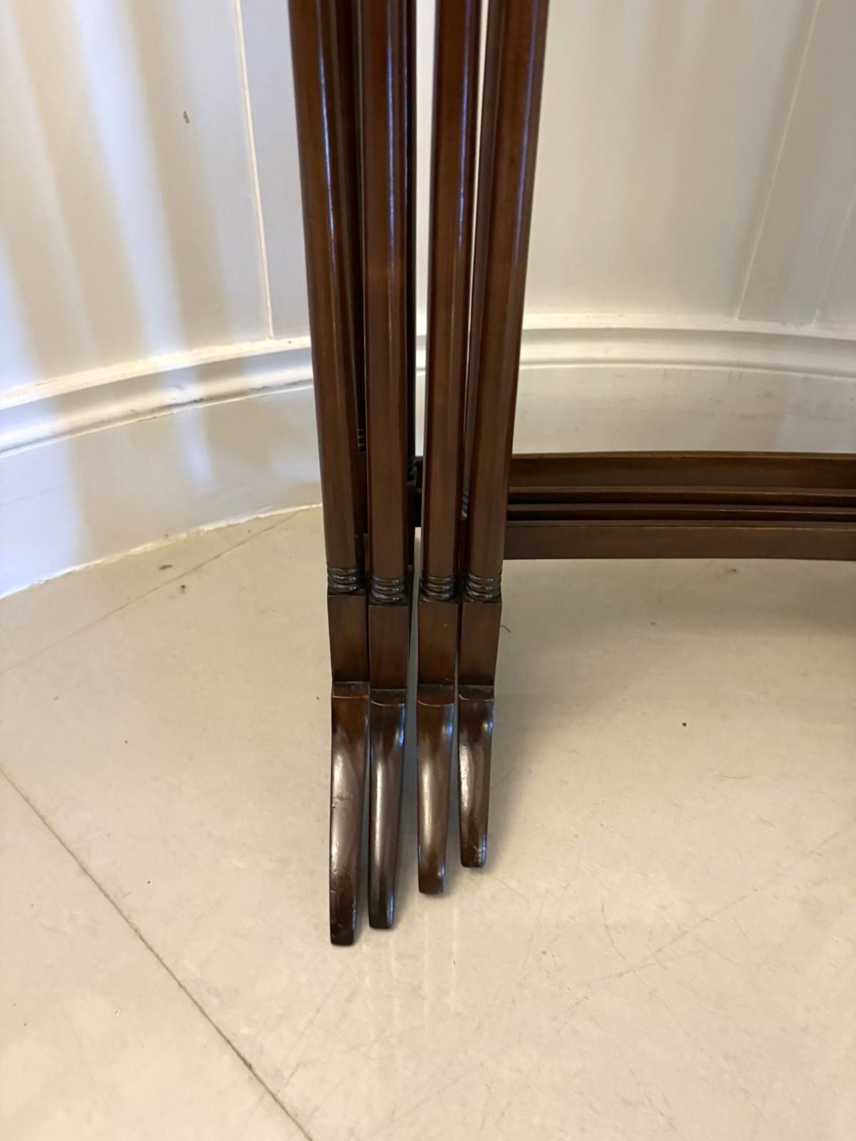 Antique Early 20th Century Quality Mahogany Nest Of Four Tables photo buy