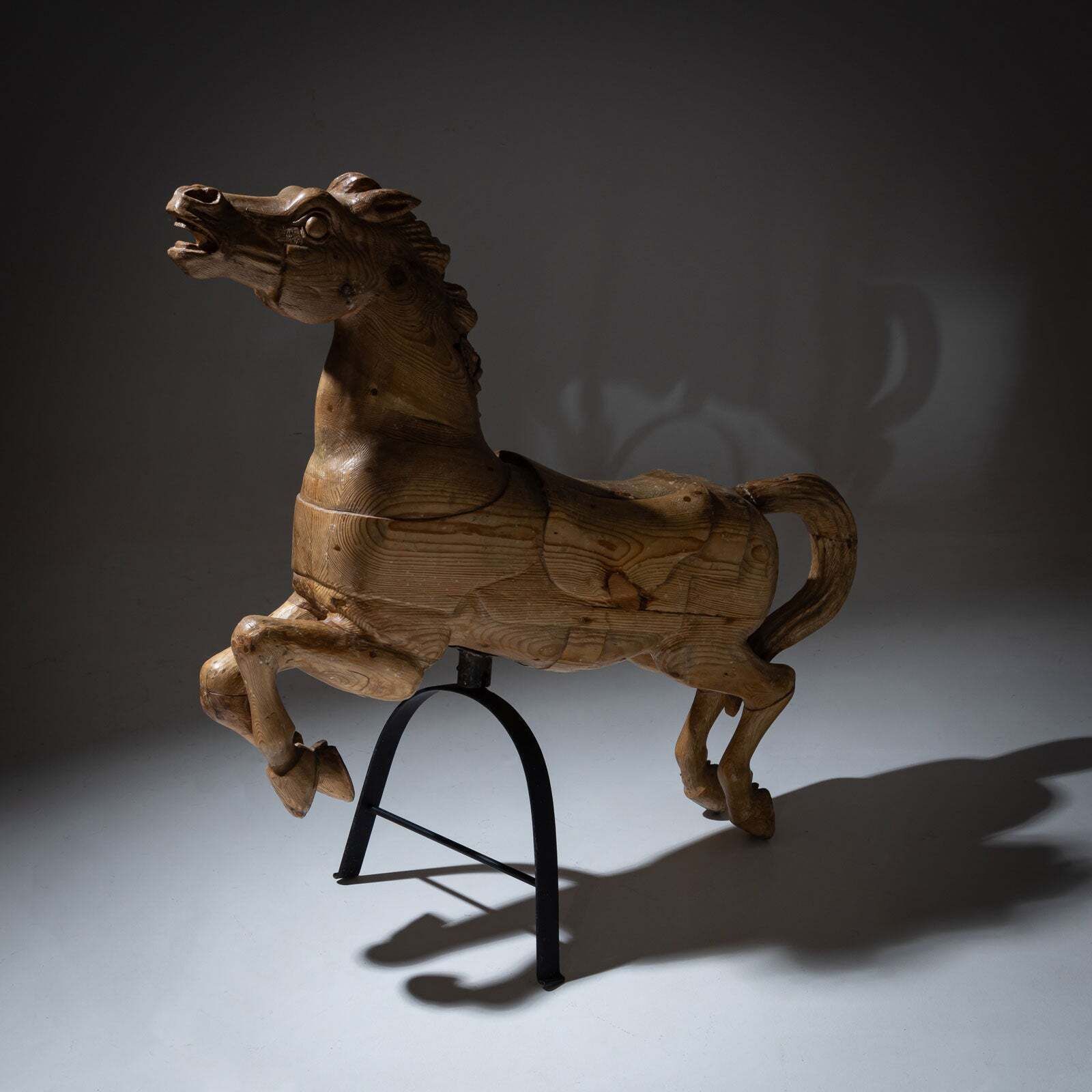 Wooden Merry Go Round Horse, Early 20th Century photo for sale