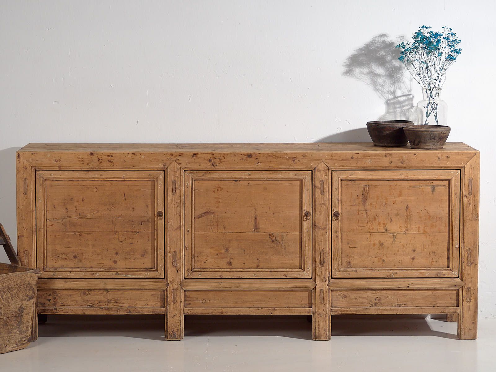 Antique Chinese Three Door Sideboard (C.1900) #63