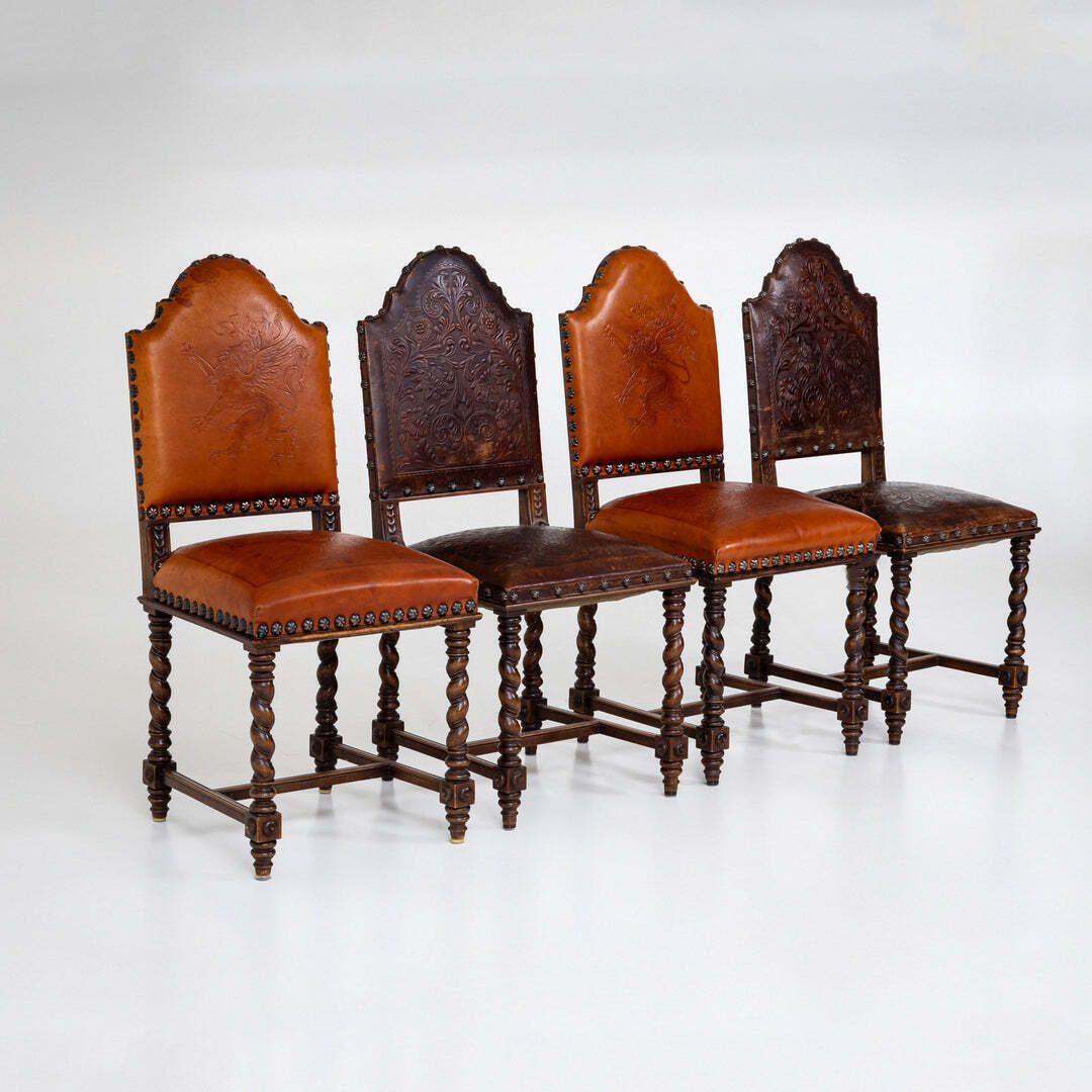 Historicist Dining Chairs, Germany, Late 19th Century