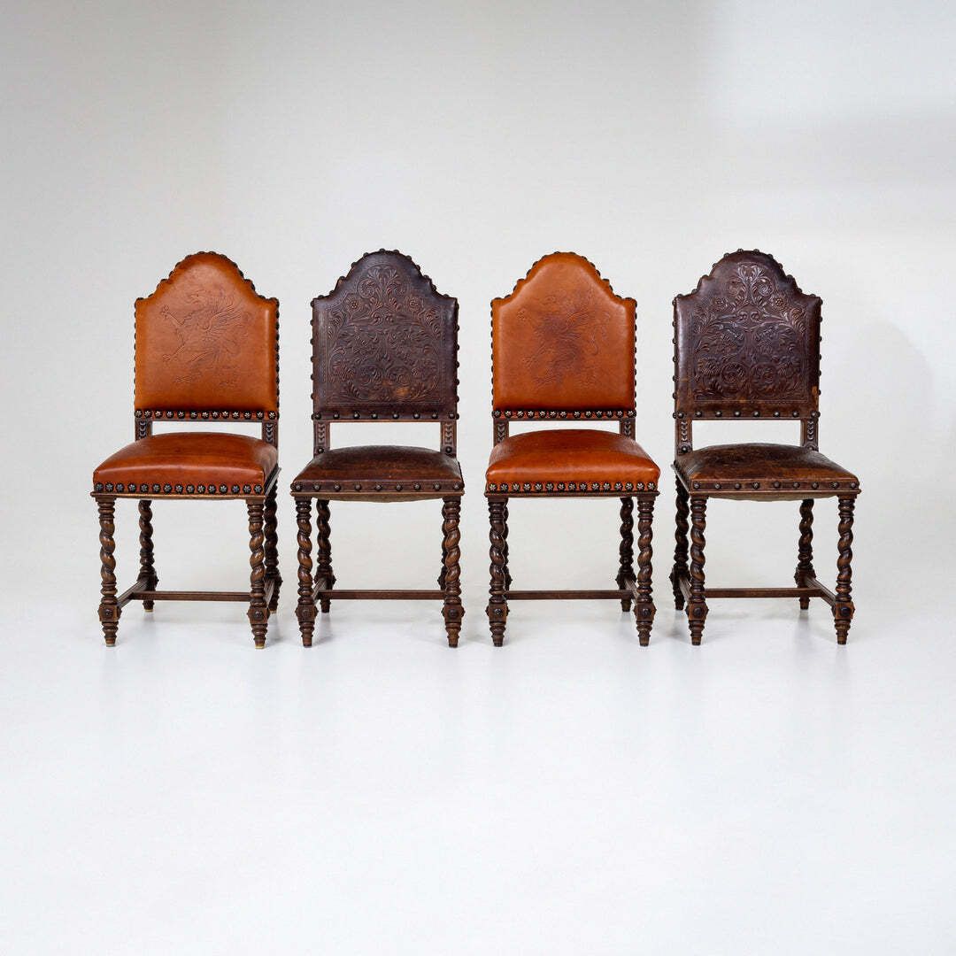Historicist Dining Chairs, Germany, Late 19th Century photo for sale
