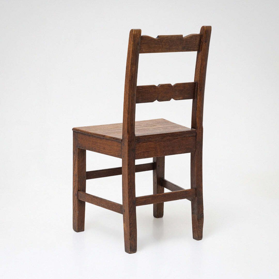 Pair Of Georgian Side Chairs In Oak, Late 18th Century photo vinterior