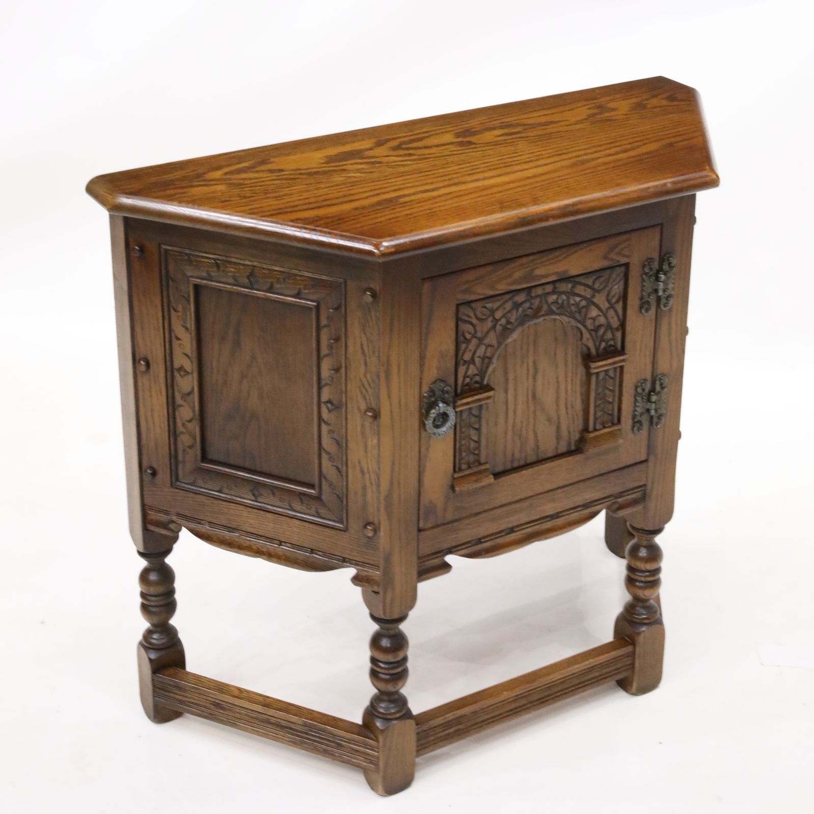 Old Charm Canted Table Light Oak Finish #1434 Free Uk Delivery* photo 287.0