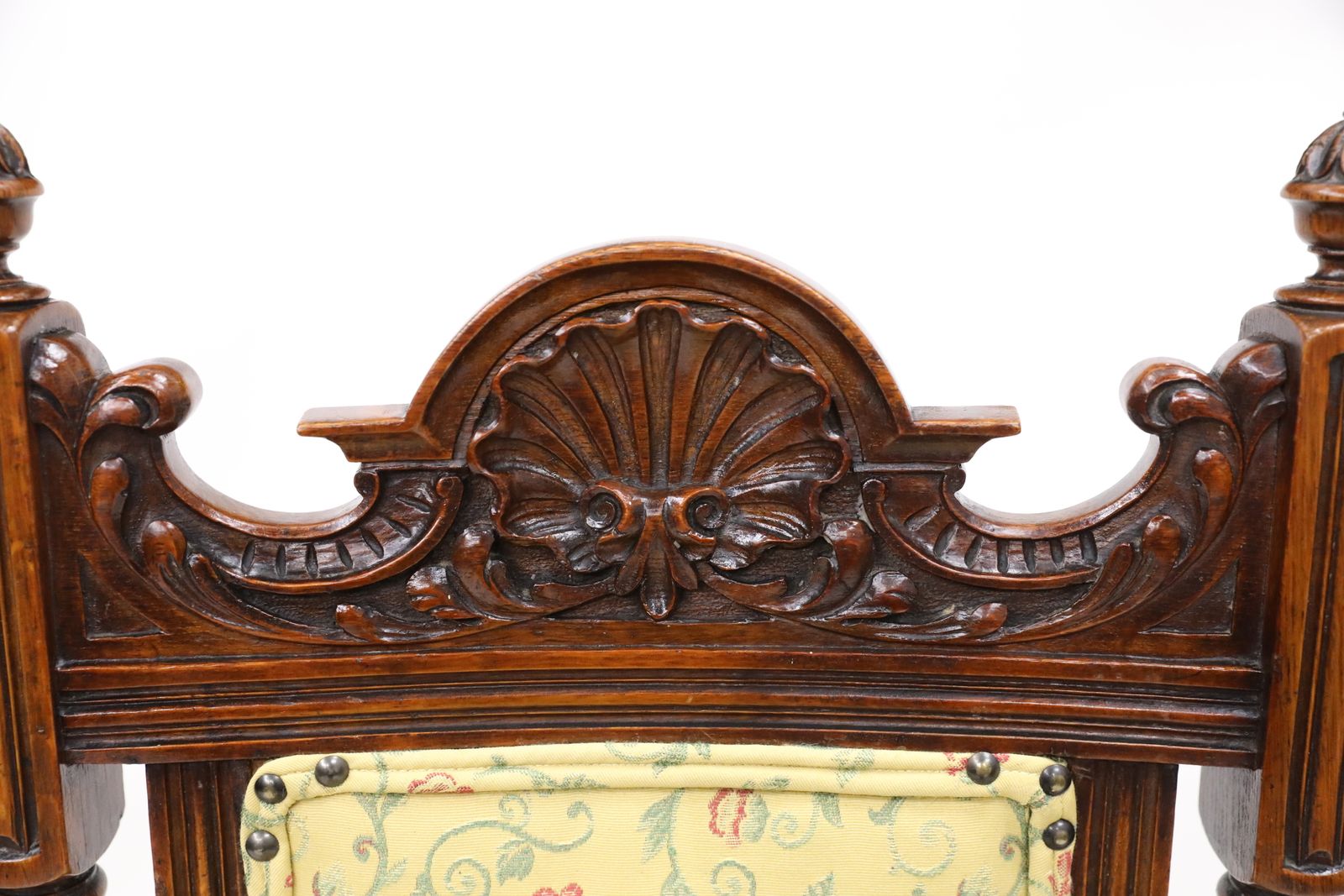 Antique Carved Hall Chair With Upholstered Seat And Back Free Delivery photo buy