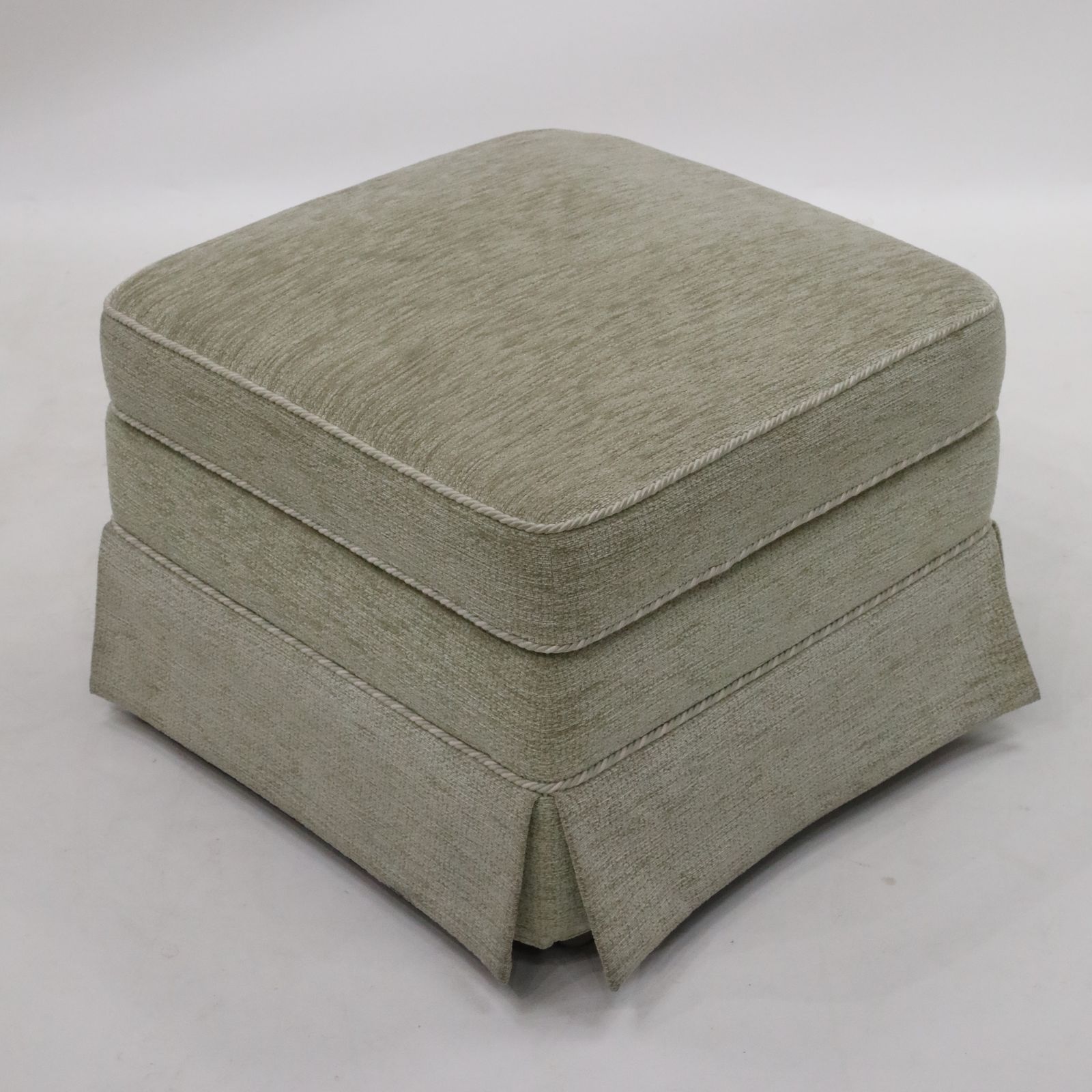photo for sale Ottoman By Vale Bridgecraft Light Green Fabric Vgc Free Uk Delivery*