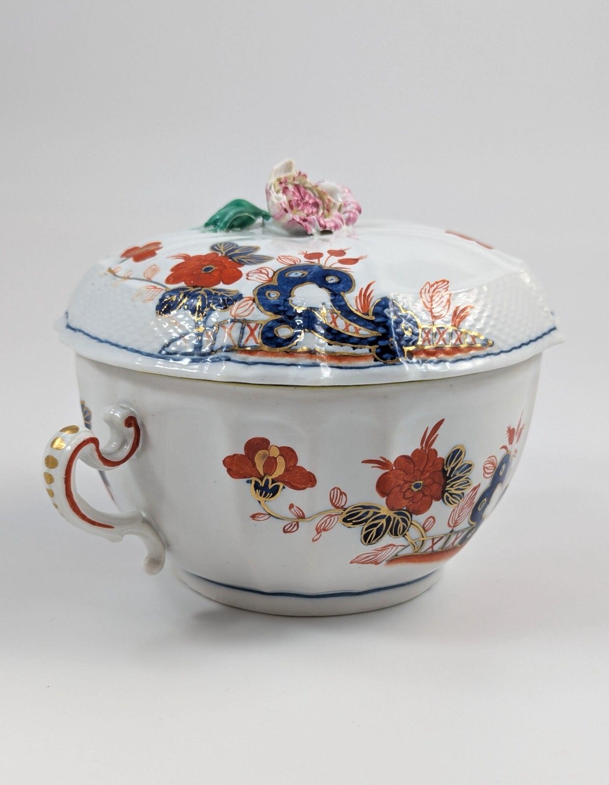 Richard Ginori, Antique And Rare Porcelain Lidded Cup, Italy, C.1850 photo vinterior