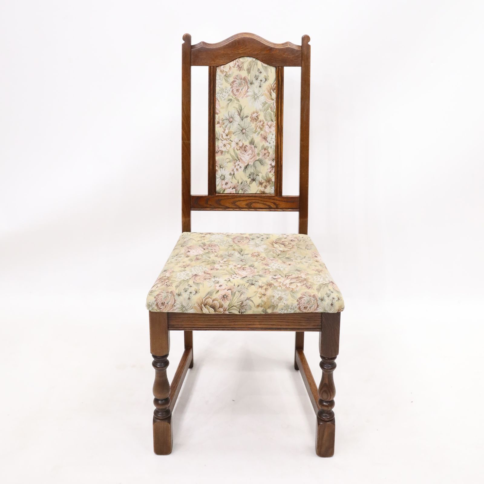 6 Old Charm Dining Chairs Tonwell Rose Upholstery Tudor Brown Free Uk Delivery* photo for sale