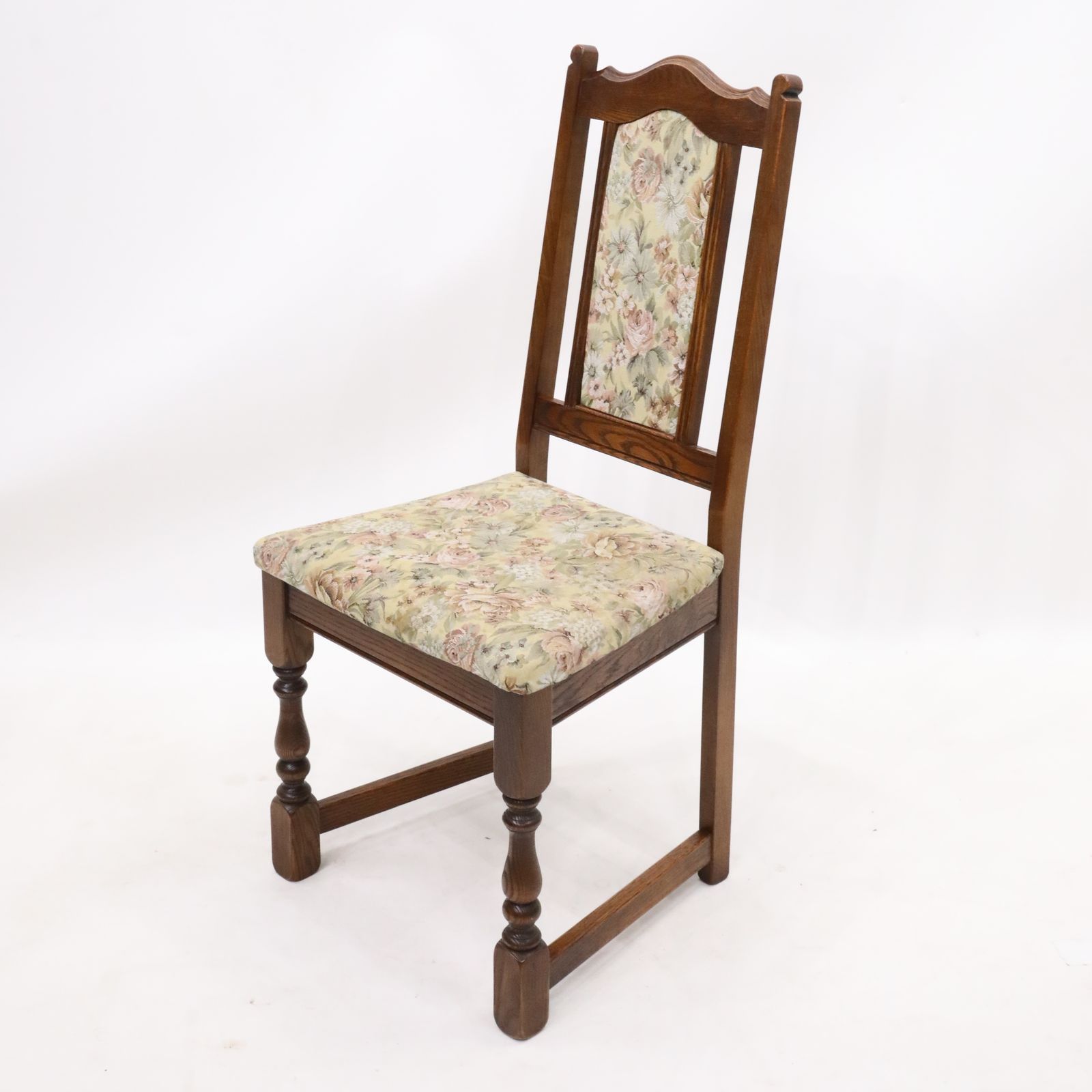 6 Old Charm Dining Chairs Tonwell Rose Upholstery Tudor Brown Free Uk Delivery* photo vinterior