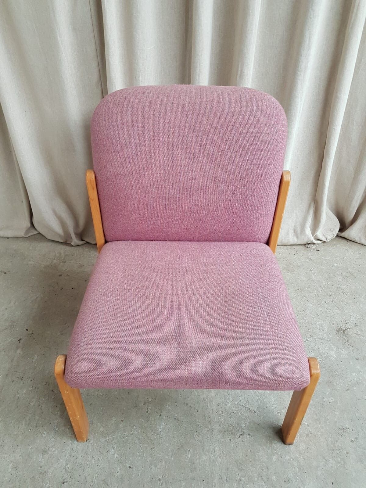 Vtg Late Mid Century Modernist Post Modern Studio Lounge Chair Retro R692 photo vintage