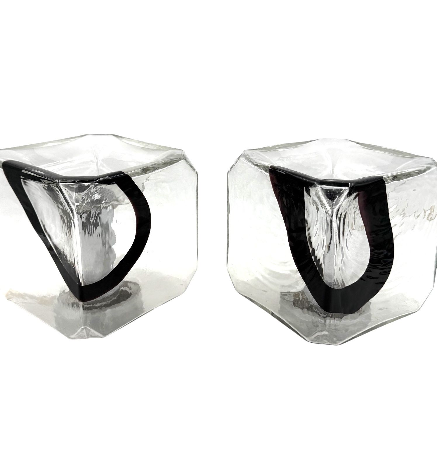 Fratelli Toso, Pair Of Murano Blown Glass Lamps, F.Lli Toso, Murano Italy 1970s photo 1000.0