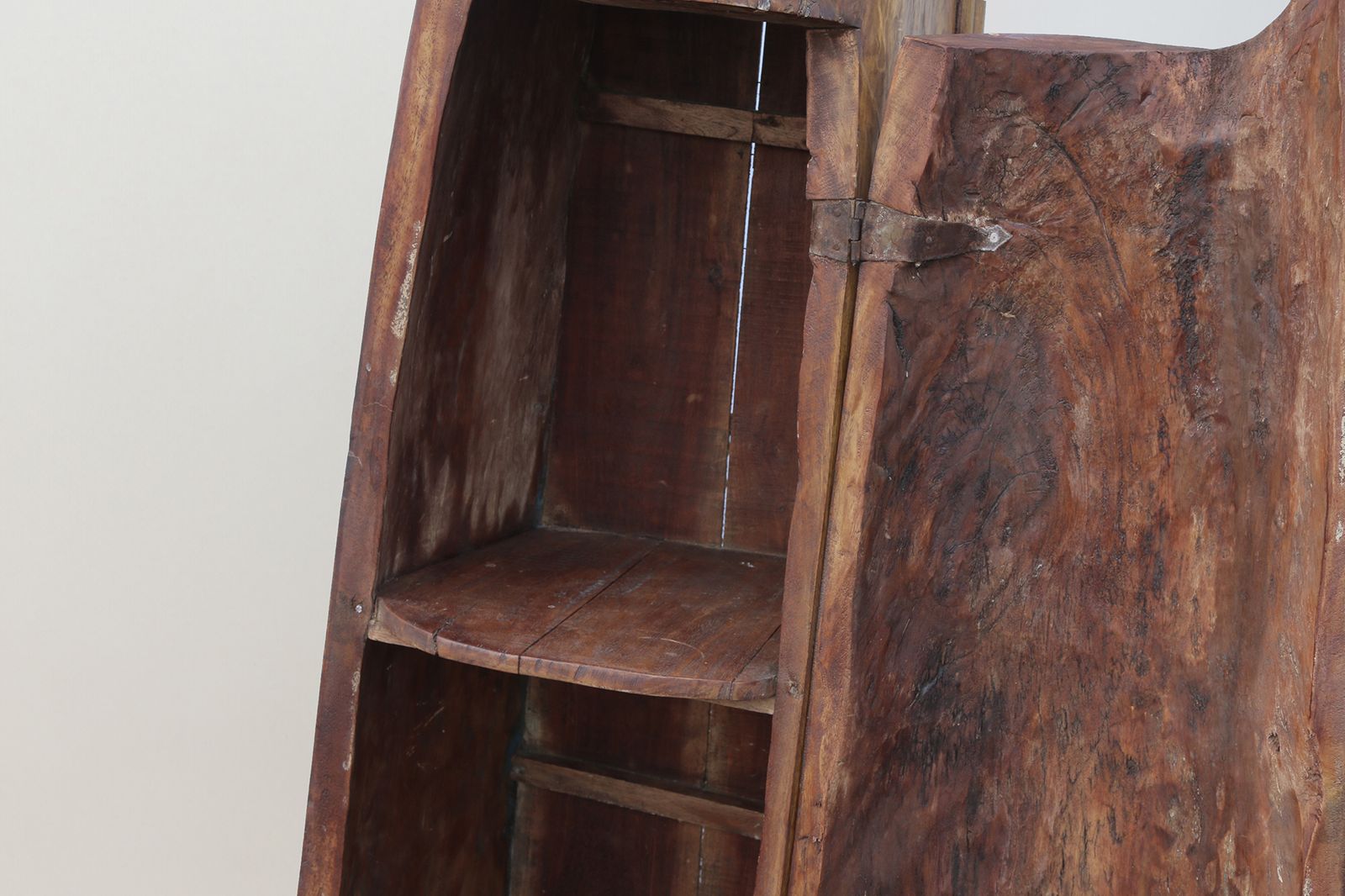 Vintage Repurposed Wooden Canoe Cabinet photo furniture