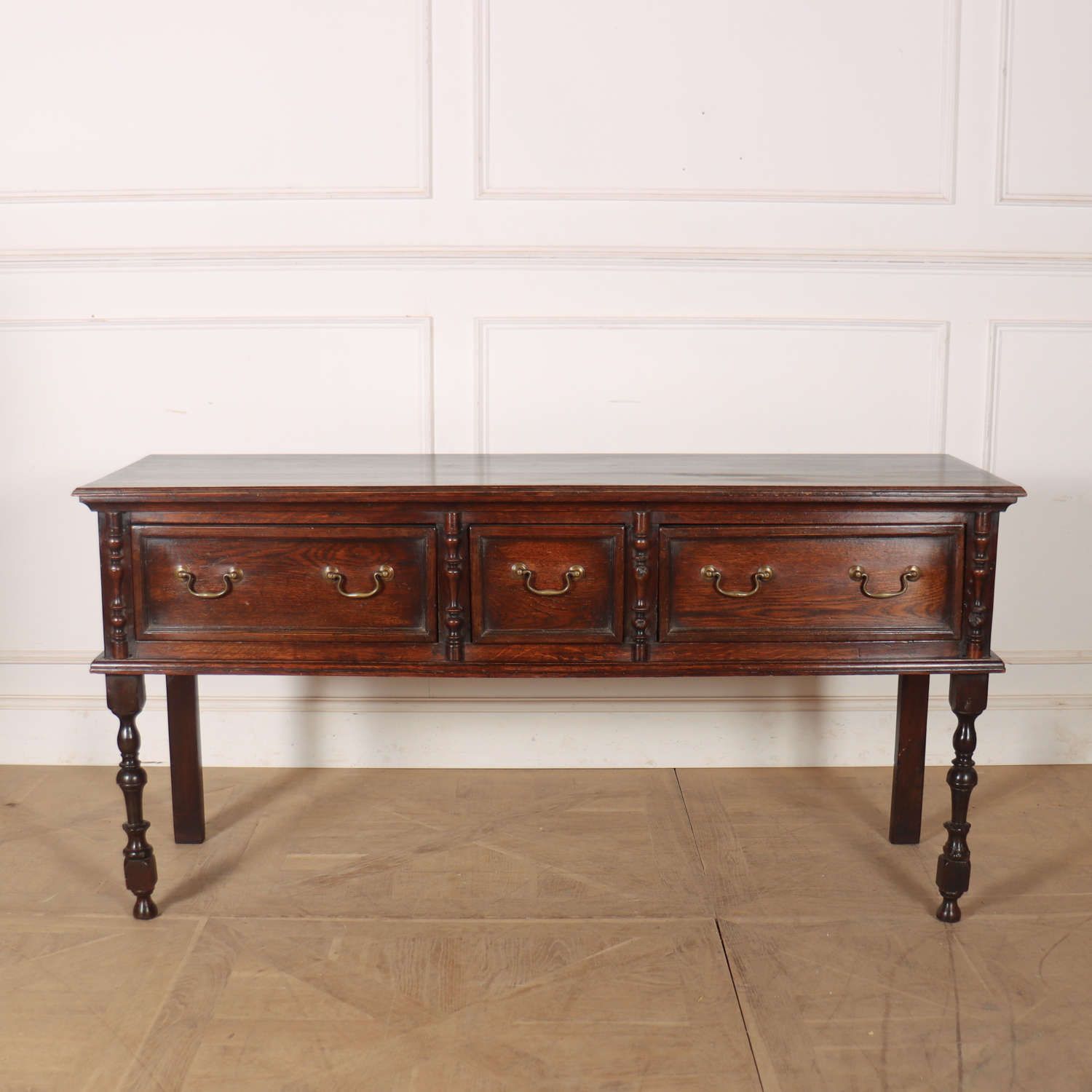 English Oak Dresser Base, 1800s