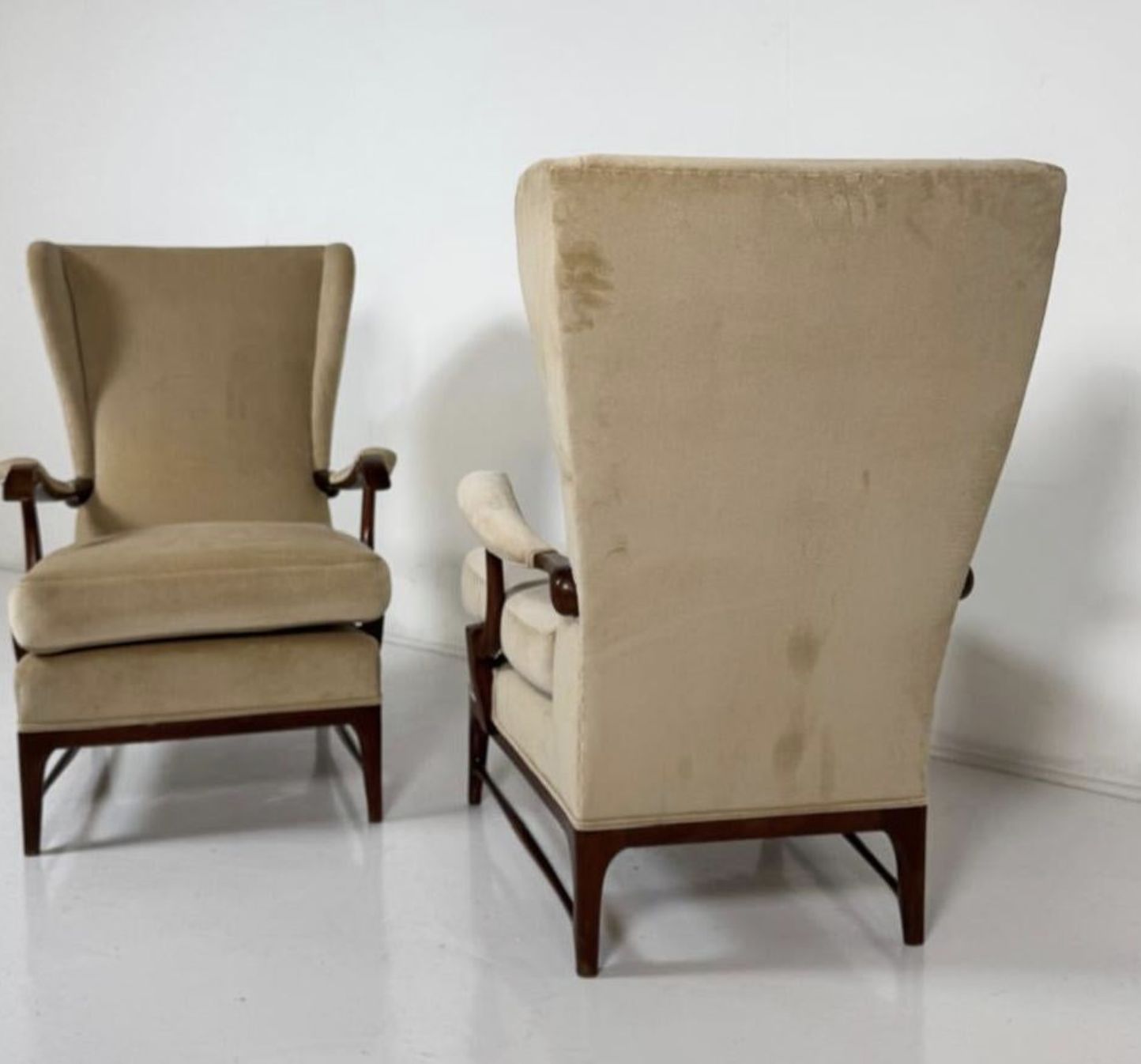 Mid Century Modern Pair Of Paolo Buffa Armchairs, 1950s – New Upholstery photo 5400.0