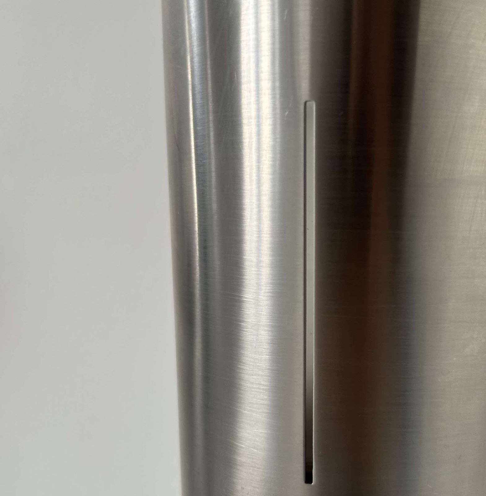 Pair Of Vintage Xl Wall Lights, Brushed Curved Metal, France 1980 photo 507.0