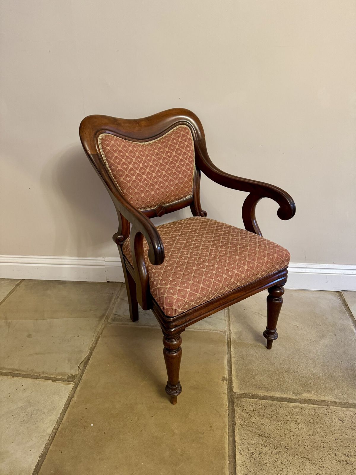 Stunning Pair Of Quality 19th Century Mahogany Desk Chairs photo 1850.0
