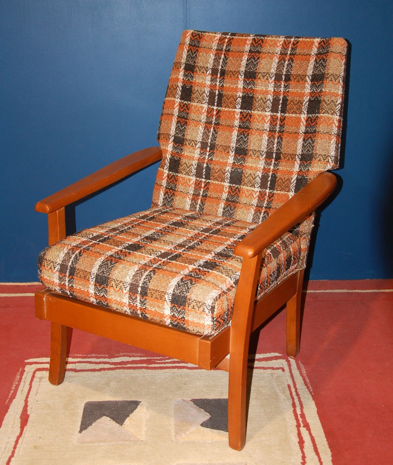 A Vintage Mid Century Scandinavian Style Chair With Arms