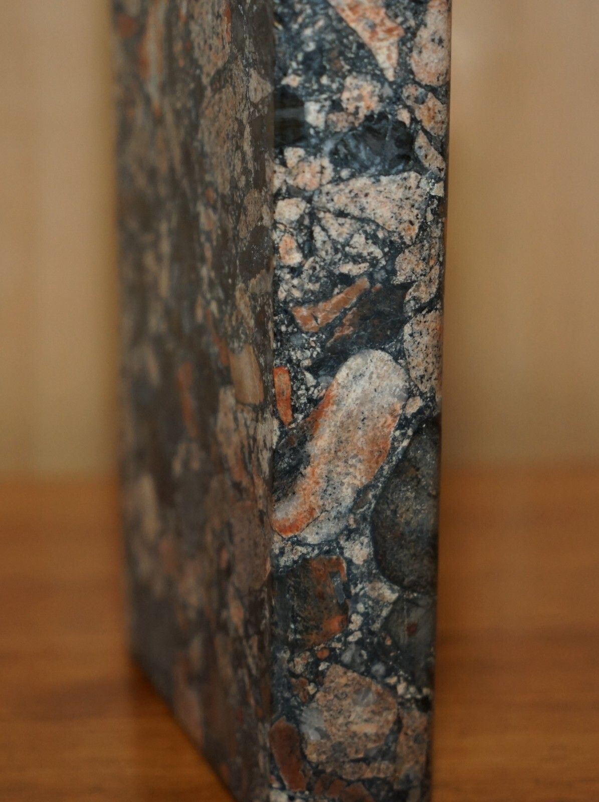 1295.0 Sulpted Marble Antique Library Book Carved From Rock Part Of A Large Suite photo