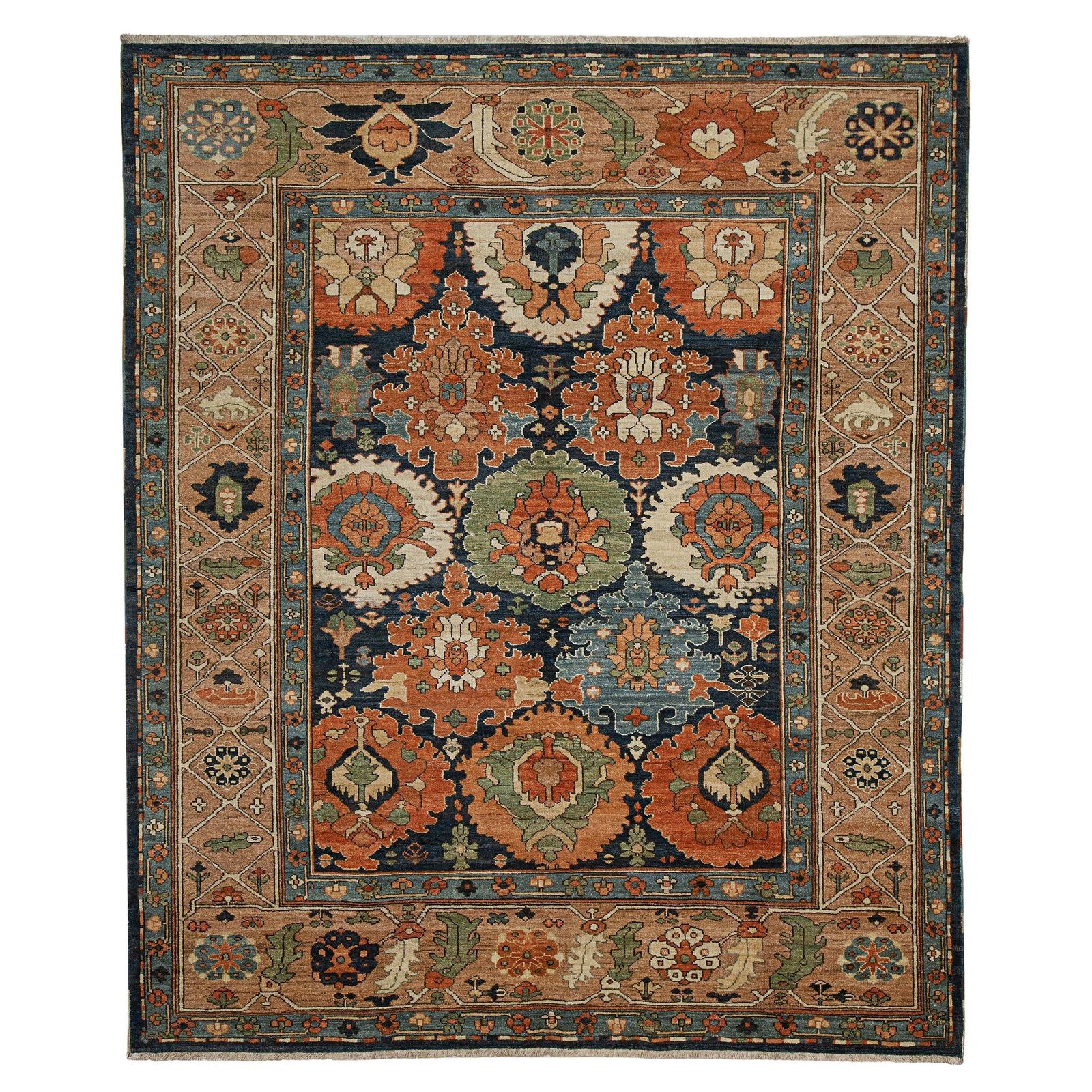 Antique Finished Serapi Carpet 313x260cm