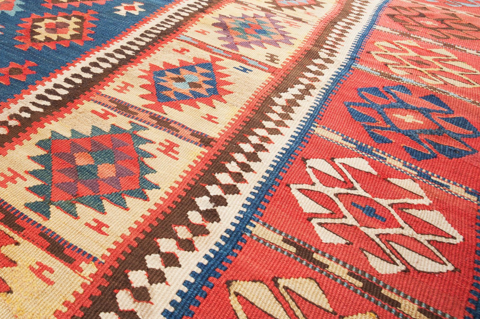 Antique Shirvan Kilim 365x170cm photo Textiles