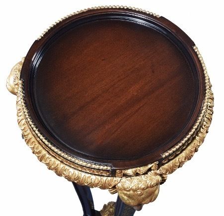 Mahogany And Giltwood Rams Head Torchere Price photo Furniture