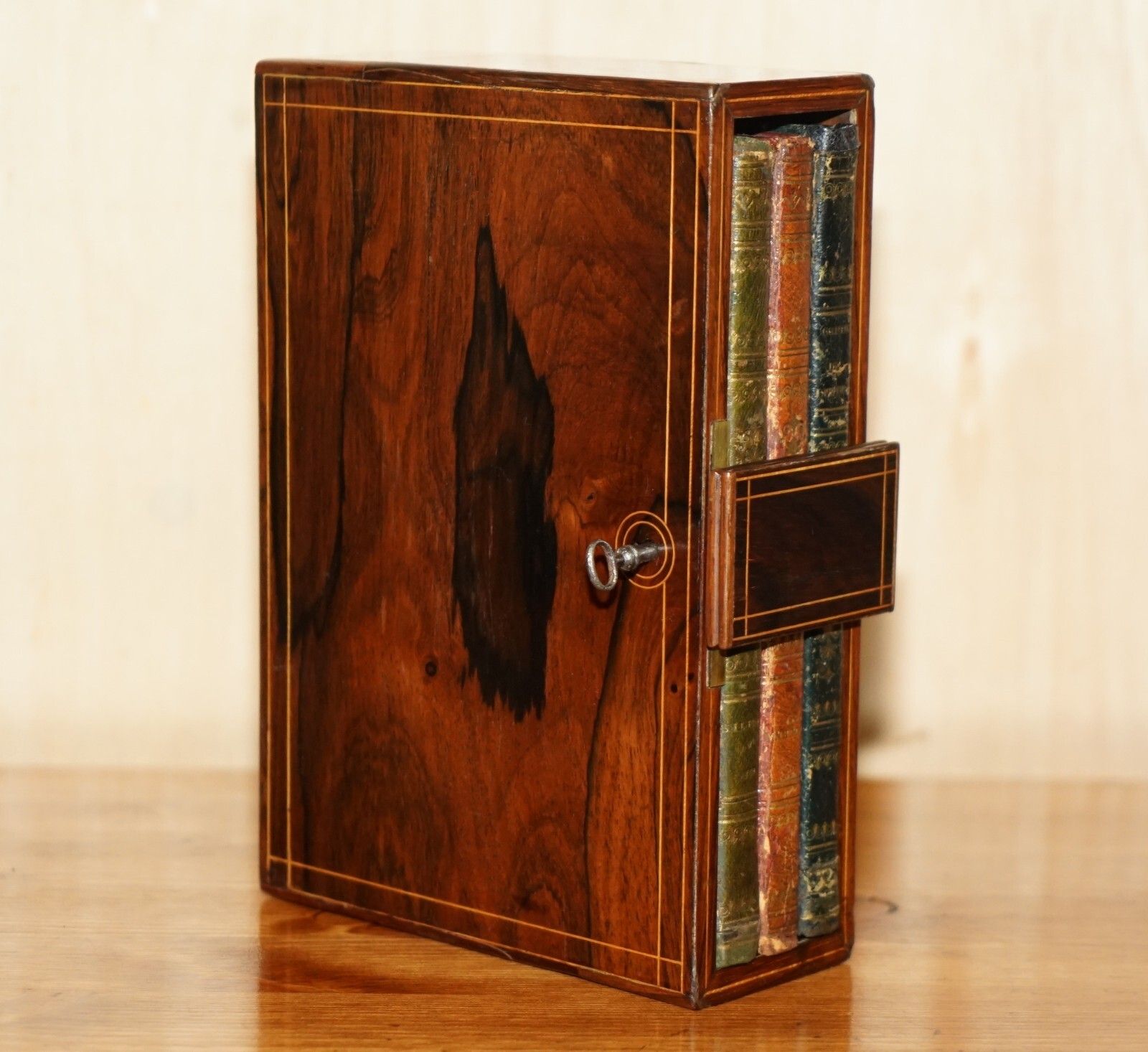 Antique Regency Circa 1810 Rosewood Never Used Notepad Safe With Original Books photo for sale