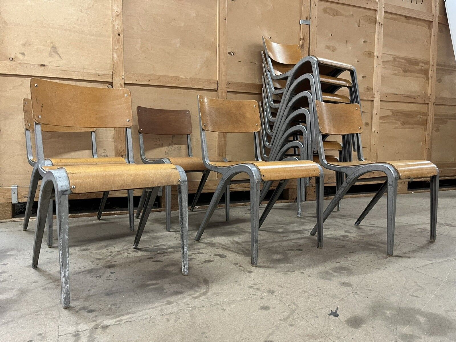 Esavian Children’s Stacking School Chair By James Leonard, 1950s Height 40cm